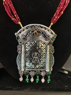 925 Silver Pendant with Lakshmi ji Blessing