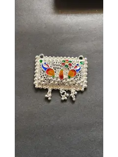 925 Silver Pandant with Double Peacock 