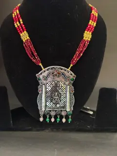 925 Silver Pendant with Lakshmi ji Blessing