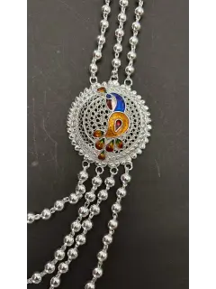 4 Line Matarmala with Peacock Design