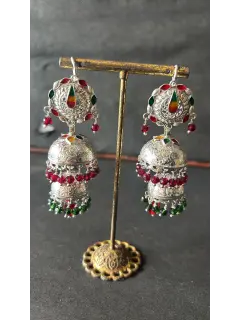 Double Jhumki in Simple Look