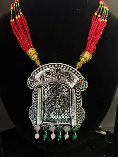 925 Silver Pendant with Lord Lakshmi ji