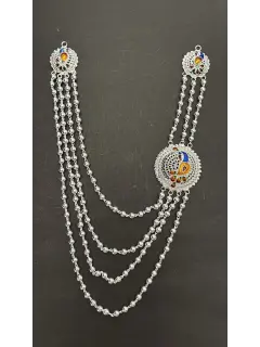 4 Line Matarmala with Peacock Design