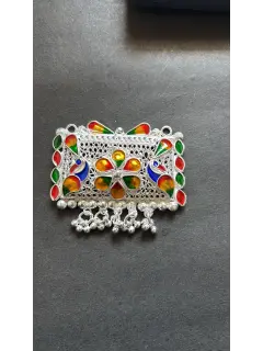 925 Square Mangalsutra with Peacock and Flower