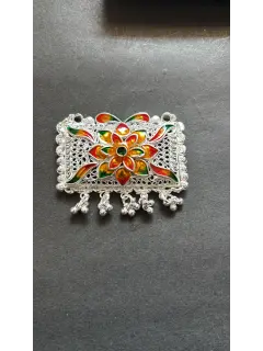 925 Silver Pandant with Flowers 